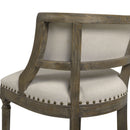 Paris - Farmhouse Counter Height Bar Stool With Backrest by HouseOfZazla