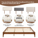 Solid Dry Bamboo Platform Bed Frame, With Slat Support by Unique Piece Furniture