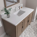 James Martin Portland 48" Single Bathroom Vanity, Whitewashed Walnut