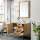 James Martin Laurent 36" Dual Mount Single Bathroom Vanity, Light Natural Oak