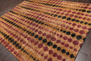 7'11" x 9'11" Hand Knotted 100% Jute Thick Pile Area Rug Modern Tan