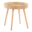 Pebble - Mid-Century Modern Side Table Set - Natural by HouseOfZazla