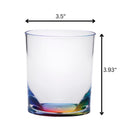 Halo - Oval Acrylic Glasses Drinking (Set of 4) Dof, Bpa Free Plastic Tumblers (12Oz) - Clear by HouseOfZazla