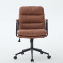 Mid Back Home Office Desk Task Chair with Wheels and Arms