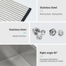 Modern Double Bowl Undermount Sink Design With 10" Deep Basins by HouseOfZazla