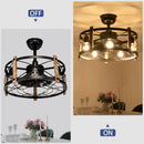 20'' Cage Ceiling Fan With Remote Control by HouseOfZazla