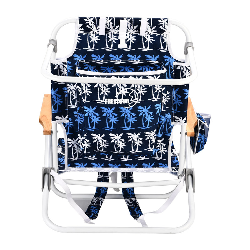 1PCS Backpack Beach Chairs for Adults Beach towel backpack beach chairs for adults 5 position chair with pouch folding lightweight positions back pack 13 inch high