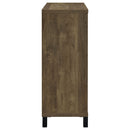 Arlington Sliding Door Home Bar Wine Cabinet Rustic Oak