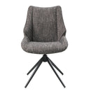 Malika - Side Chair With Swivel (Set of 2) - Brown Gray