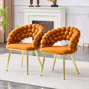 Puffy Bubble, Ball Chain Chairs For Dining Room (Set of 2) by HouseOfZazla