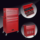 8 Drawer Rolling Tool Chest With 2 In 1 Detachable Top Box, Lockable Wheels by HouseOfZazla