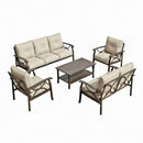 Patio Furniture Set with Coffee Table and Cushions for Backyard by HouseOfZazla