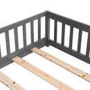 Solid Wood Floor Bed With Door And Fence For Children by Unique Piece Furniture
