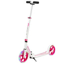 Portable Folding Sports Kick Scooter with LED Wheels-Pink by LJGDeals