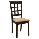Lattice Back Dining Chair (Set of 2) - Brown by HouseOfZazla