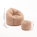 Bedding Bean Bag Sofa Chair High Pressure Foam With Footrest by Unique Piece Furniture