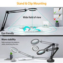 Magnifier Desk Lamp with Adjustable Arm Clamp by LJGDeals