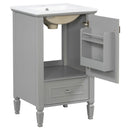 Retro Bathroom Vanity With Sink by HouseOfZazla