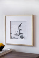 Wall Art Horse Animal Printing, Wall Decor Accent (Set of 2) - Golden / White by Unique Piece Furniture