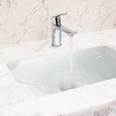 Single Handle Lavatory Basin Sink Faucet Brass Bathroom Faucet With Hot And Cold Water Control - Chrome by HouseOfZazla
