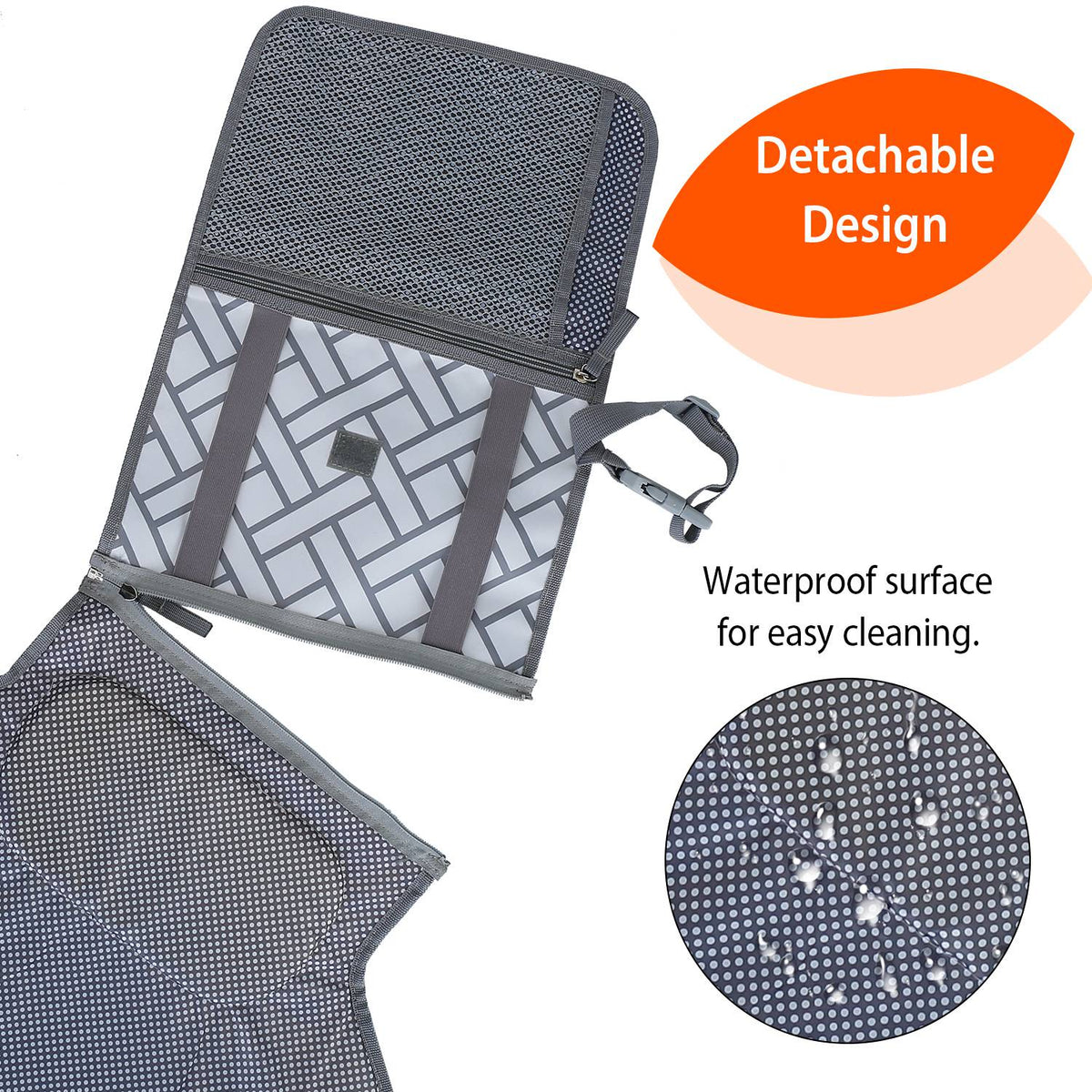 Foldable Baby Diaper Changing Pad Portable Diaper Changing Station Waterproof Nappy Changing Travel Mat, photo 6 of 8