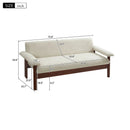 Loveseat Sofa 2 Seater Couch with Armrest Pillows by HouseOfZazla