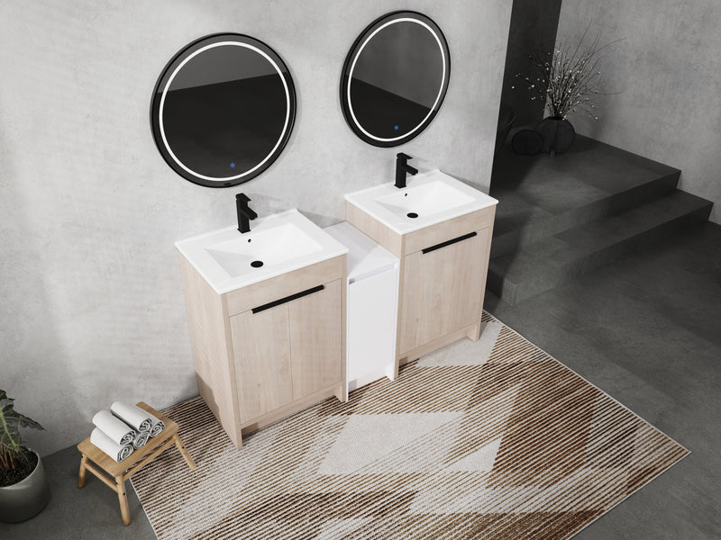 60 Inch Freestanding Bathroom Vanity with Ceramic Sink, photo 6 of 10