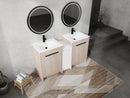 60 Inch Freestanding Bathroom Vanity with Ceramic Sink