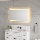 48" x 30" LED Bathroom Mirror with Front and Backlight