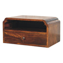 Artisan Furniture Solid Wood Avora Wall-Mounted Chestnut Bedside