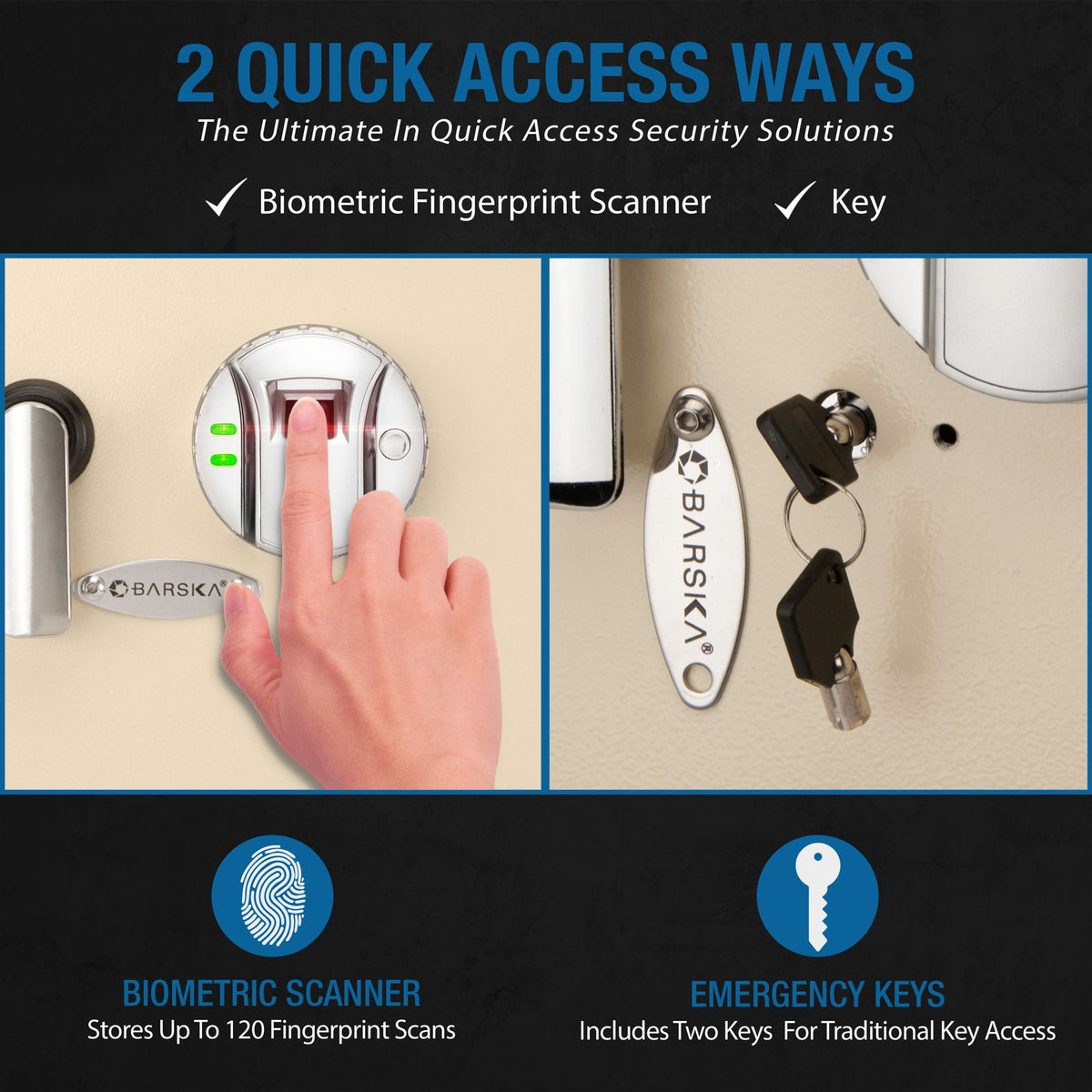 Durable Biometric Wall Safe, photo 20 of 23