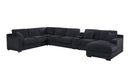 Celine - Fabric Corner Sectional Sofa With Right-Facing Chaise, Cupholders, And Charging Ports by HouseOfZazla