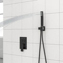 Dual Shower Head System With Square Rain Shower And Rough In Valve by HouseOfZazla