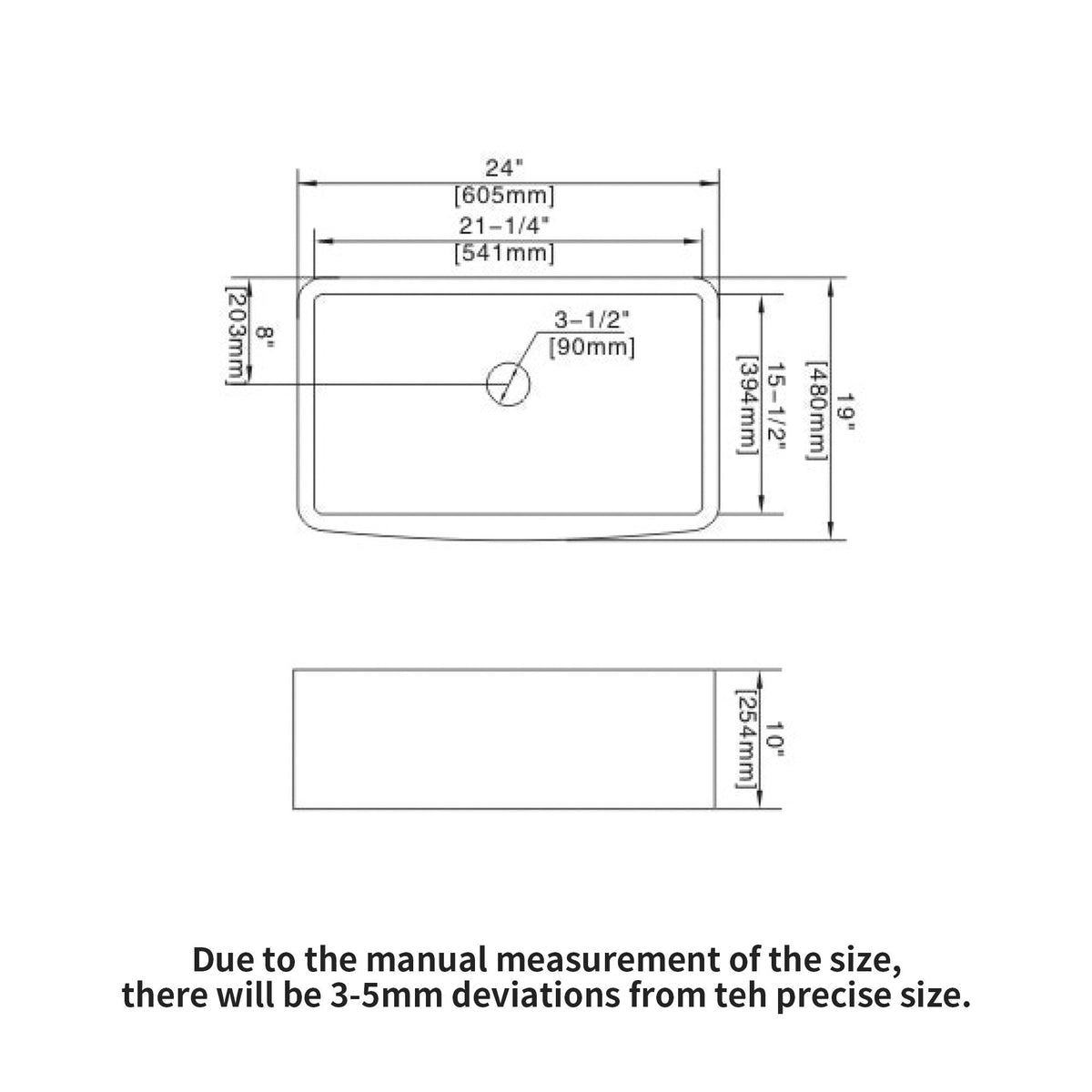 Farmhouse Sink, Apron Front Single Bowl With Arch Edge Design, photo 9 of 10