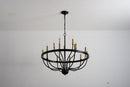 18-Light Industrial Iron Candle Chandelier
