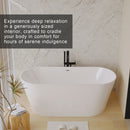 Glossy Freestanding Bathtub With Toe Tap Drain by HouseOfZazla