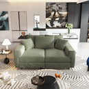 4 Seat Sofa, Modern Comfy Upholstered Sofa Cloud Couch, Deep Seat Couches With Soft Pillows
