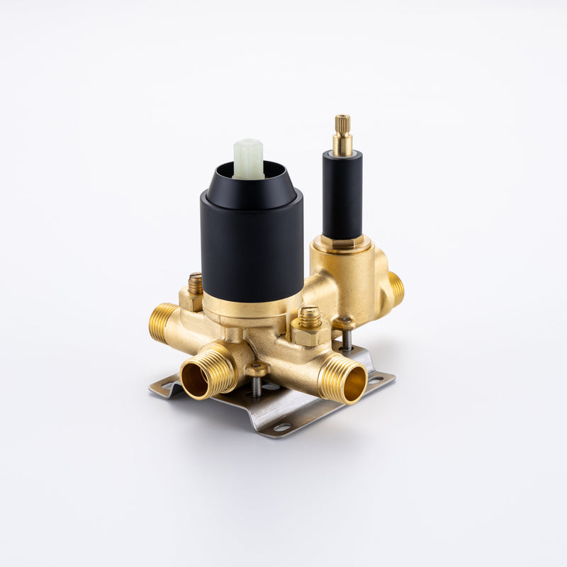 3 Hole Wall Mount Widespread Bathroom Waterfall Bathtub Faucet Mixer Taps with Hand Shower