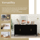Accent Storage Cabinet Sideboard Wooden Cabinet with Metal Handles for Hallway, Entryway, Living Room, Bedroom