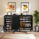 6 Tier Shoe Cabinet With Louvered Doors by HouseOfZazla