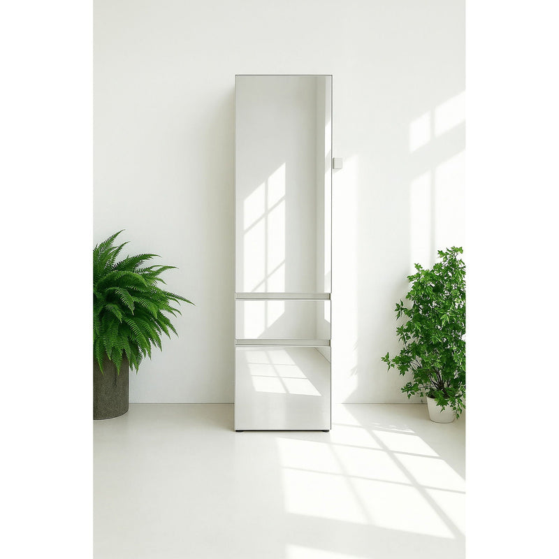 Elise - Slim Modular Closet Cabinet With Mirror - White, photo 15 of 17