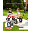 Pull-Along Wagon for Kids, 39 Inch Toddler Wagon with Wooden Panels & Handle by HouseOfZazla