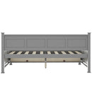 Modern Daybed With 2 Large Drawers, X Shaped Frame
