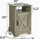 Farmhouse Nightstand, Charging Station & Storage by HouseOfZazla