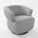 Swivel Barrel Accent Oversized Club Chair by HouseOfZazla