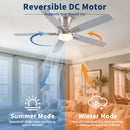 Mordern Flush Mount Ceiling Fan With Light And Remote Control by HouseOfZazla