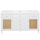 Bathroom Vanity With Sink, 5 Legs, Soft Close Drawers