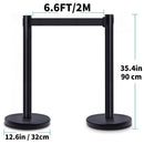 Yescom 6pcs Crowd Control Stanchions with 6.5ft Retractable Belt
