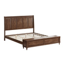 Sleigh Bed Frame With Tall Headboard And Storage Bench by HouseOfZazla
