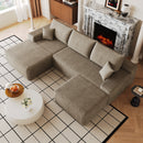107" Cloud Sectional Sofa with Ottoman